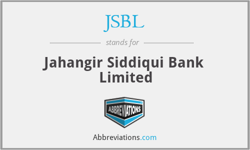 JSBL - Jahangir Siddiqui Bank Limited
