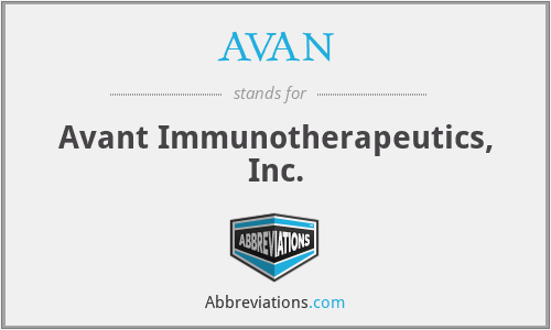 AVAN - Avant Immunotherapeutics, Inc.