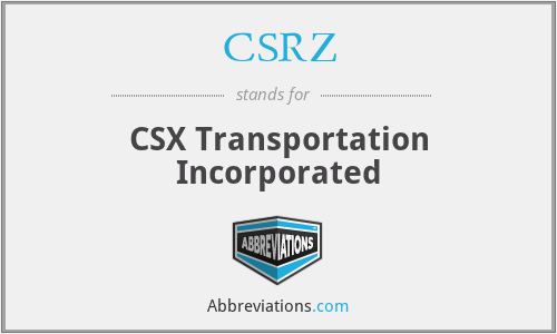 CSRZ - CSX Transportation Incorporated
