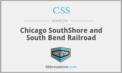 CSS - Chicago SouthShore and South Bend Railroad