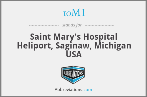 10MI - Saint Mary's Hospital Heliport, Saginaw, Michigan USA