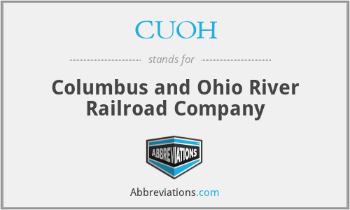 CUOH - Columbus and Ohio River Railroad Company