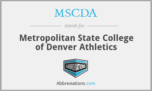 MSCDA - Metropolitan State College of Denver Athletics