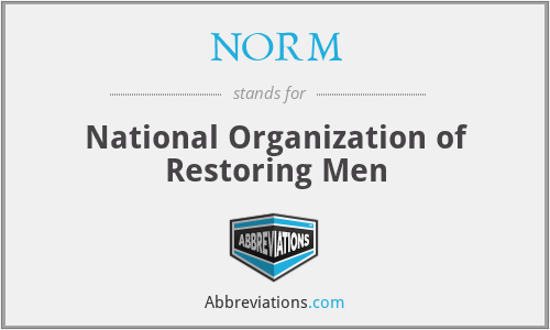 NORM - National Organization of Restoring Men