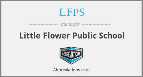 LFPS - Little Flower Public School