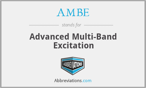 AMBE - Advanced Multi-Band Excitation
