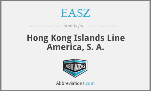EASZ - Hong Kong Islands Line America, S. A.