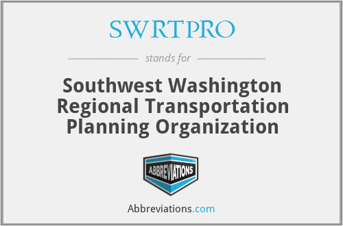 SWRTPRO - Southwest Washington Regional Transportation Planning Organization