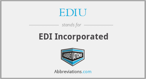 EDIU - EDI Incorporated