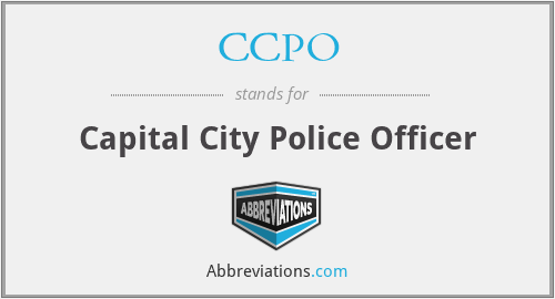CCPO - Capital City Police Officer