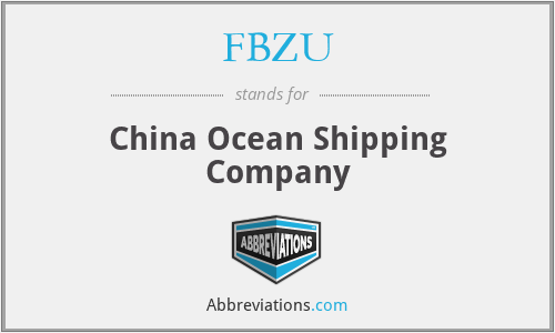 FBZU - China Ocean Shipping Company