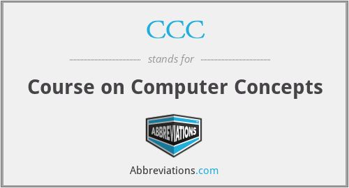 CCC - Course on Computer Concepts
