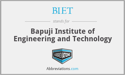 BIET - Bapuji Institute of Engineering and Technology