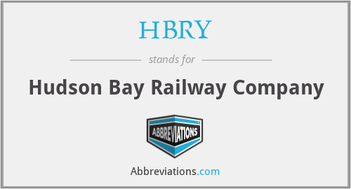 HBRY - Hudson Bay Railway Company