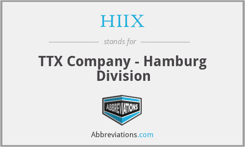 HIIX - TTX Company - Hamburg Division