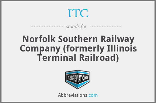 ITC - Norfolk Southern Railway Company (formerly Illinois Terminal Railroad)