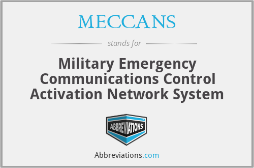 MECCANS - Military Emergency Communications Control Activation Network System