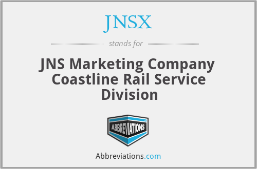 JNSX - JNS Marketing Company Coastline Rail Service Division