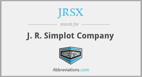JRSX - J. R. Simplot Company