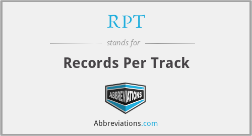 RPT - Records Per Track
