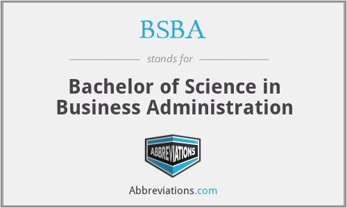 BSBA - Bachelor of Science in Business Administration