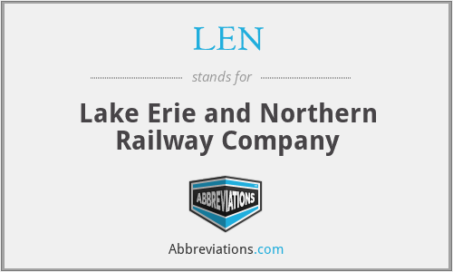 LEN - Lake Erie and Northern Railway Company