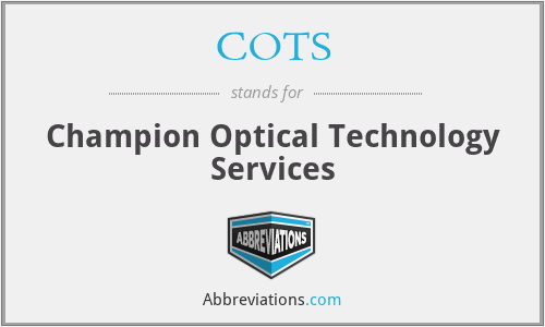COTS - Champion Optical Technology Services
