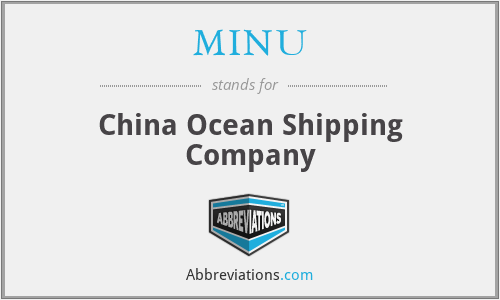 MINU - China Ocean Shipping Company
