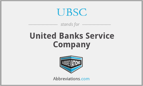 UBSC - United Banks Service Company