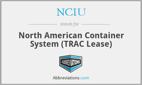 NCIU - North American Container System (TRAC Lease)