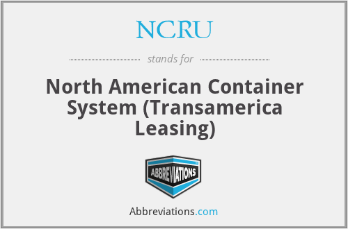 NCRU - North American Container System (Transamerica Leasing)