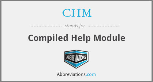 CHM - Compiled Help Module
