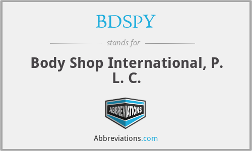 BDSPY - Body Shop International, P. L. C.