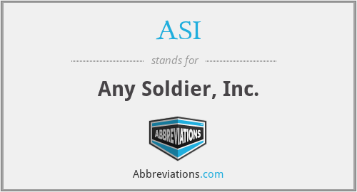 ASI - Any Soldier, Inc.