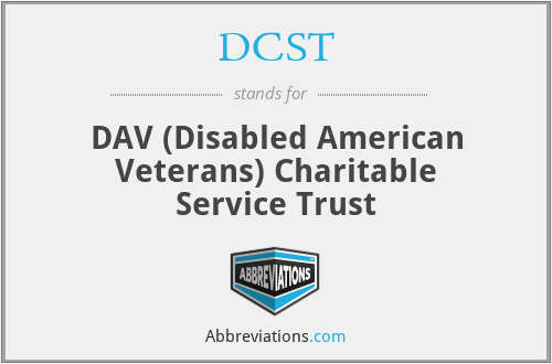 DCST - DAV (Disabled American Veterans) Charitable Service Trust