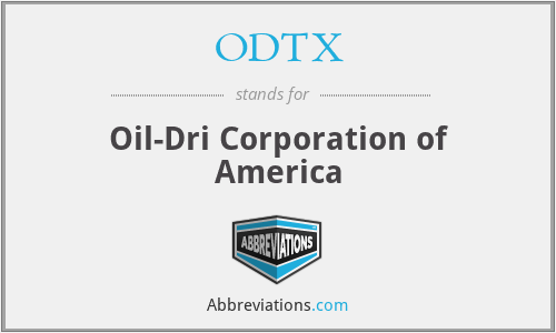 ODTX - Oil-Dri Corporation of America