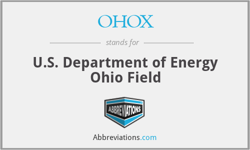 OHOX - U.S. Department of Energy Ohio Field