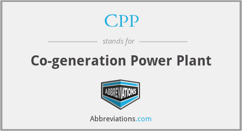 CPP - Co-generation Power Plant