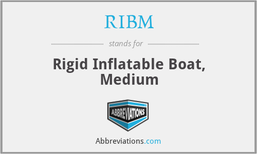 RIBM - Rigid Inflatable Boat, Medium
