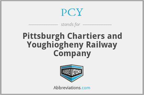 PCY - Pittsburgh Chartiers and Youghiogheny Railway Company