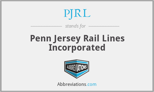 PJRL - Penn Jersey Rail Lines Incorporated