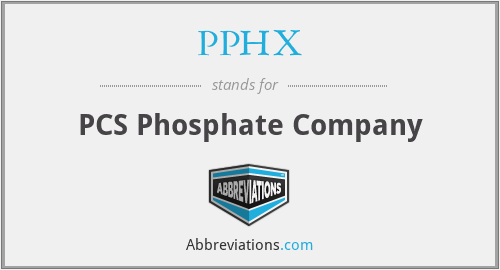 PPHX - PCS Phosphate Company