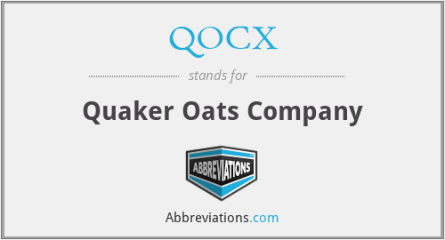 QOCX - Quaker Oats Company