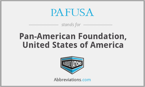 PAFUSA - Pan-American Foundation, United States of America