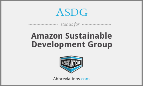 ASDG - Amazon Sustainable Development Group