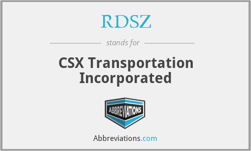 RDSZ - CSX Transportation Incorporated