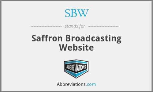 SBW - Saffron Broadcasting Website