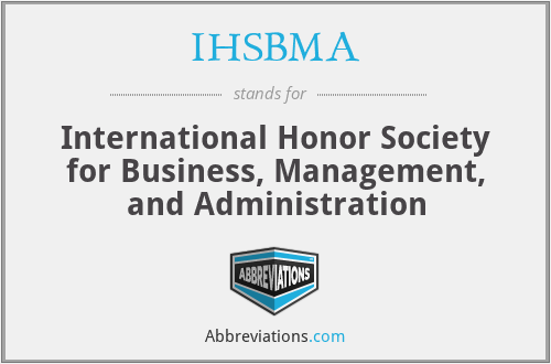 IHSBMA - International Honor Society for Business, Management, and Administration