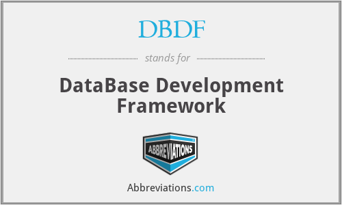 DBDF - DataBase Development Framework