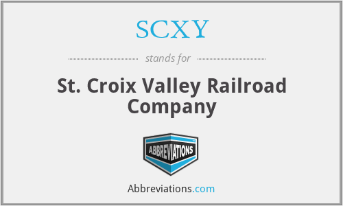 SCXY - St. Croix Valley Railroad Company